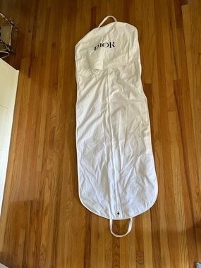 Dior White Logo Garment Cover 63”